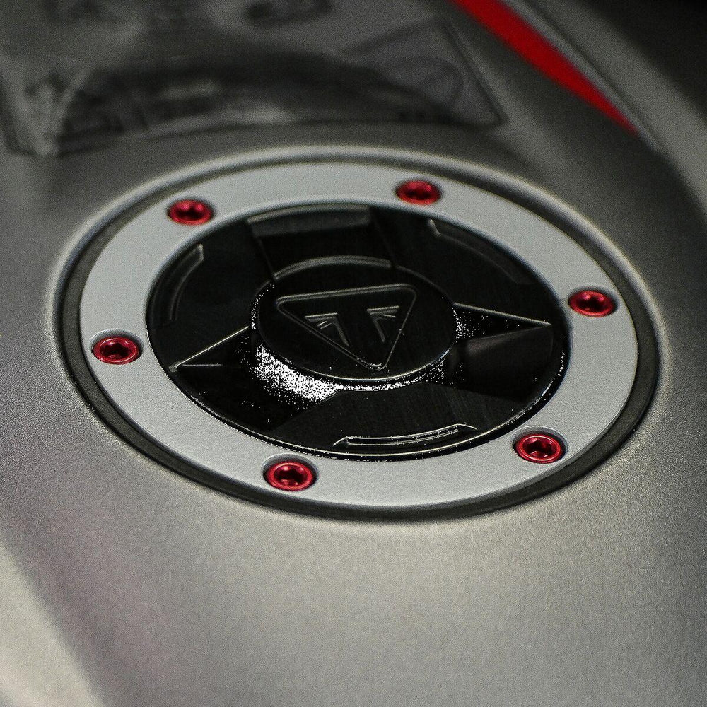Pro Bolt Aluminium Fuel Cap Kit For Mv Agusta Brutale 800 ABS 2015-2022 - Red