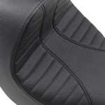 Drag Specialties EZ-On Mount Solo Seat For Harley Davidson FXBR 1750 2018-2020 Scorpion Stitched - Black