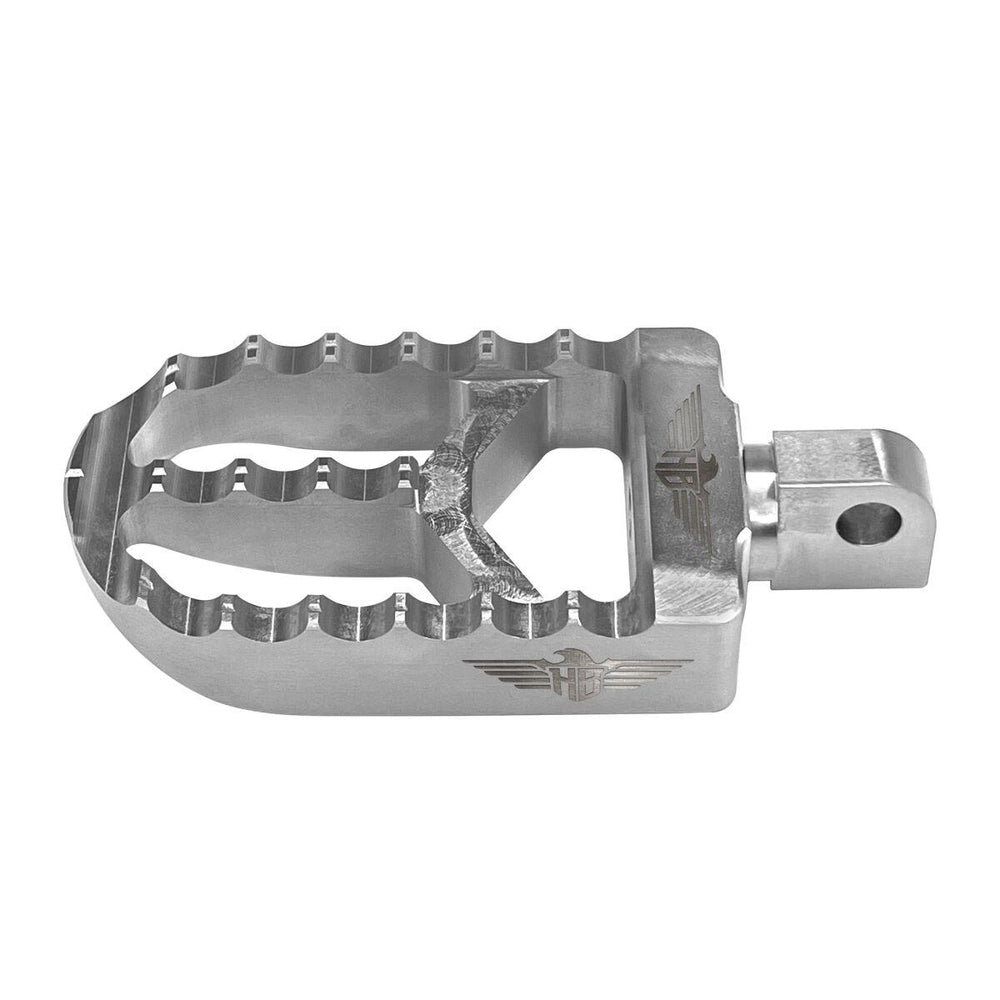 Heinz Bikes Foot Pegs For Harley Davidson FLDE 1750 2018-2020 Front - Silver