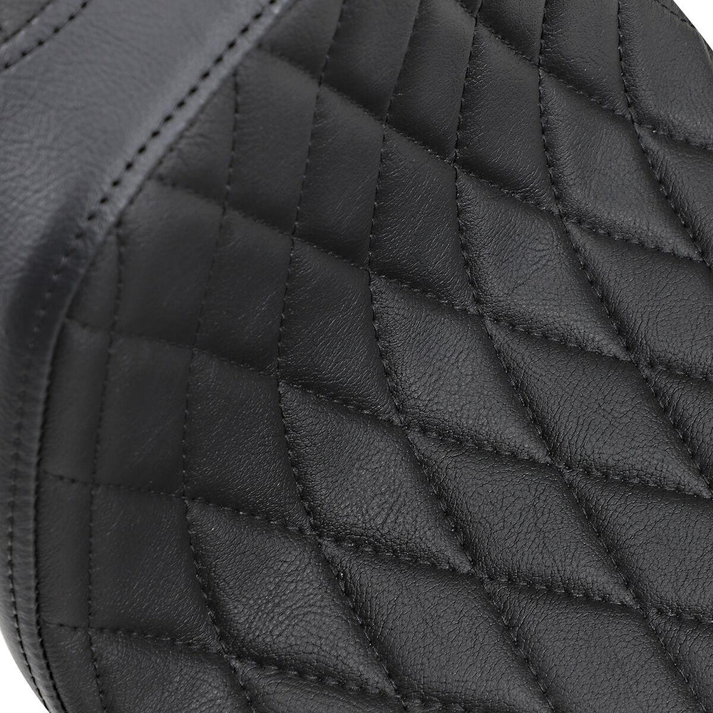 Drag Specialties Predator III Seat For Harley Davidson XL 900 1957-1959 Black Stitching Diamond Stitch - Black