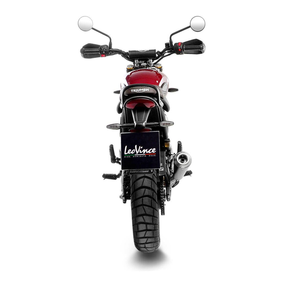 LeoVince GP One Silencer For Triumph Scrambler 400 X ABS 2024 Right Matte Chrome