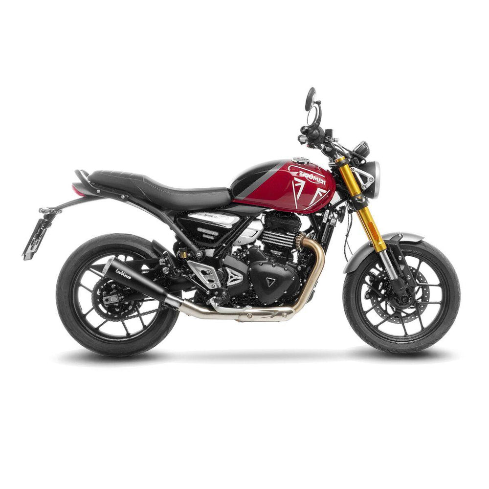 LeoVince GP One Silencer For Triumph Scrambler 400 X 2024-2026 ABS Right Matte Black