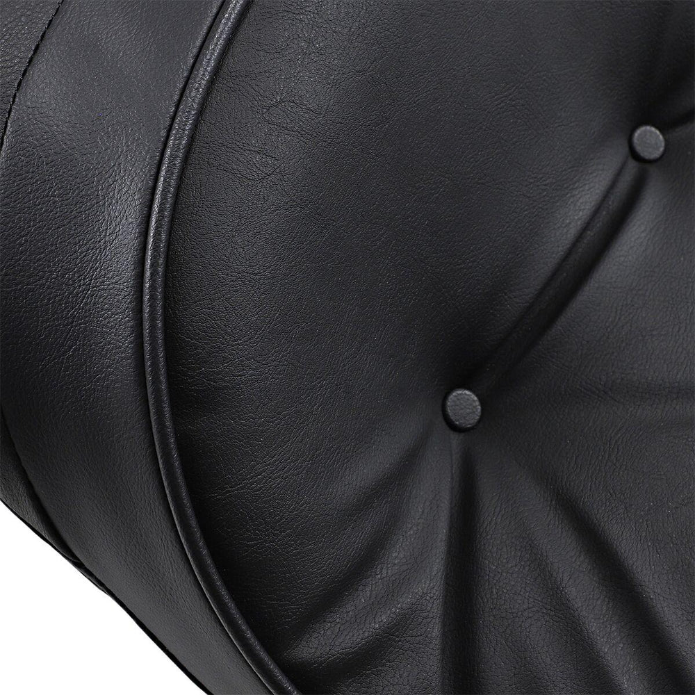Drag Specialties Backrest Compatible 2 Up Leather Touring Pillow Seat For Harley Davidson FLHR 1340 1997-1998 - Black