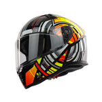 Spada Raiden 3 Cyclone Full Face Motorcycle Helmet - Yellow