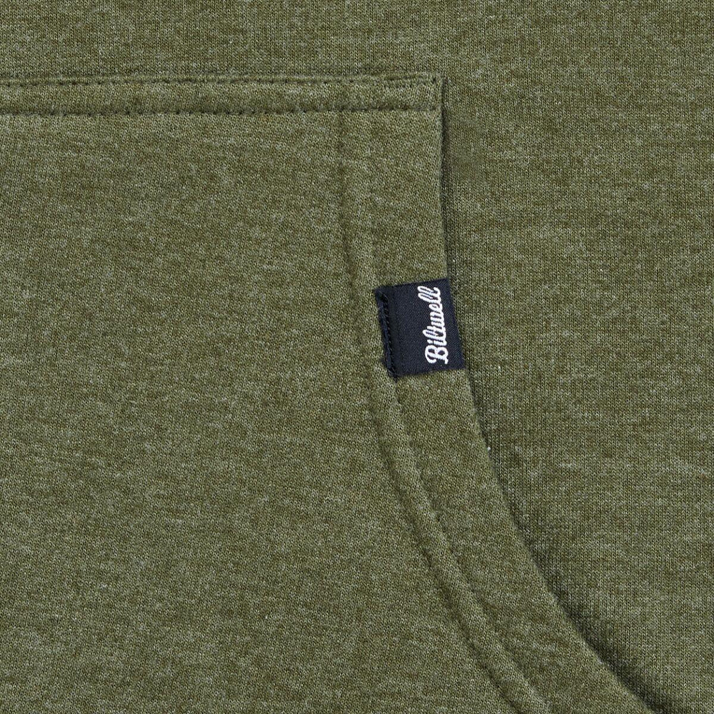 Biltwell Mens Adult Stencil Zip Hoodie - Olive