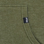 Biltwell Mens Adult Stencil Zip Hoodie - Olive