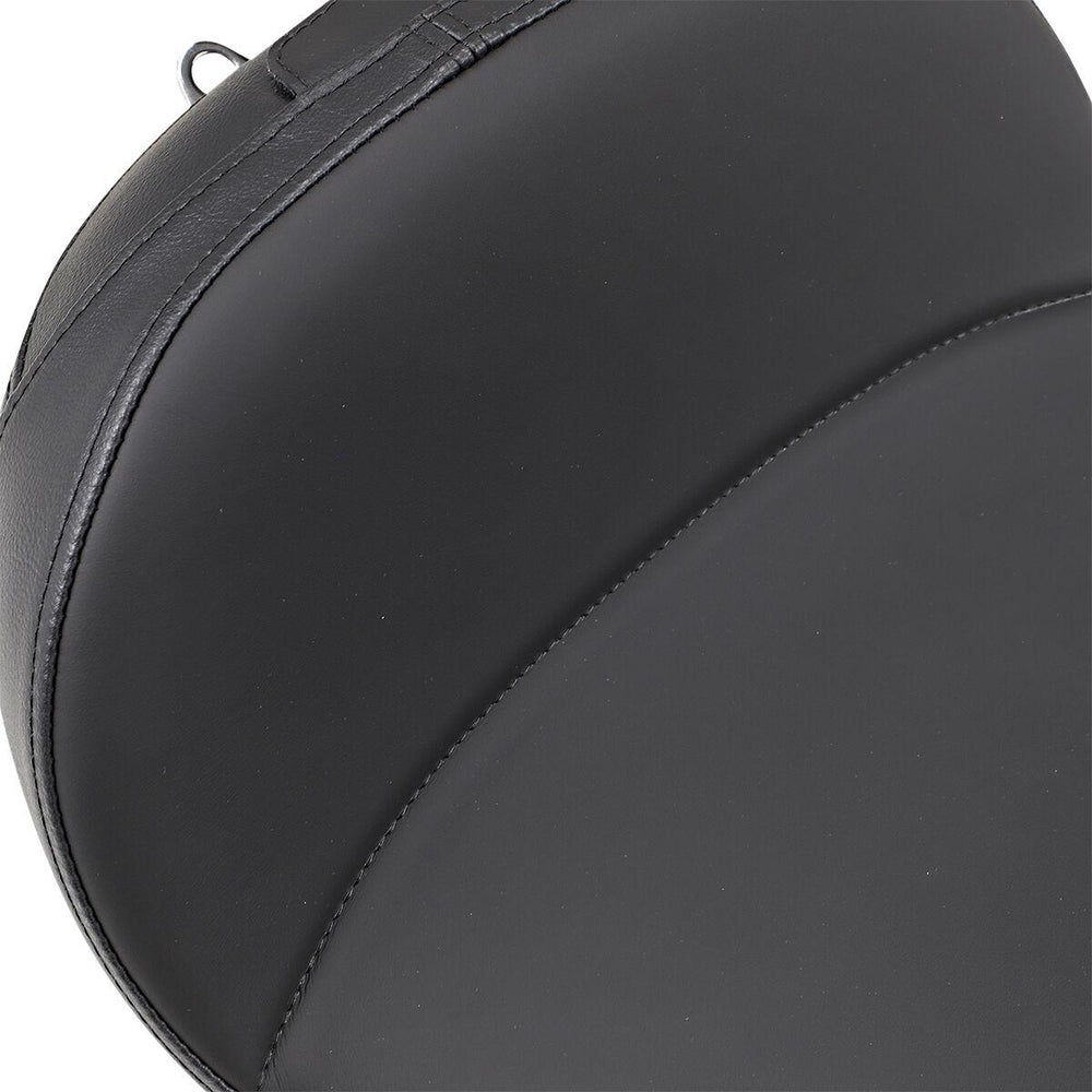 Drag Specialties Solo Seat with EZ Glide II Backrest Option For Harley Davidson FLD 1690 2012-2013 Mild Stitched - Black
