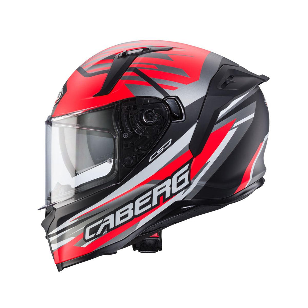 Caberg Avalon X Kira Matt Black Grey Red Full Face Motorcycle Helmet Helmet