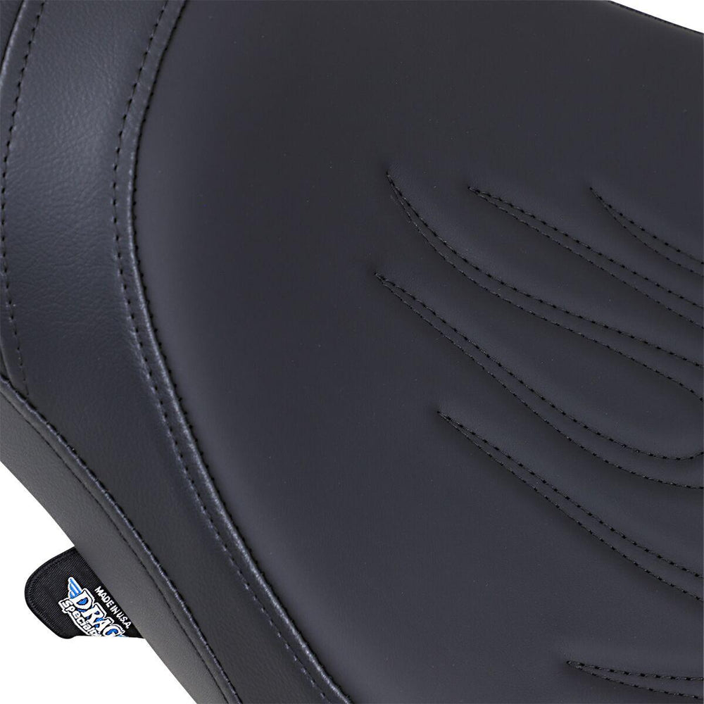 Drag Specialties Predator Seat For Victory High-Ball 106 2012-2014 Flame Stitched - Black