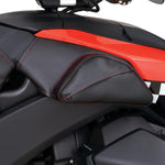 Show Chrome Dual Side Tank Pouches For Can Am Ryker 600 ACE 2019-2024 - Black/Red