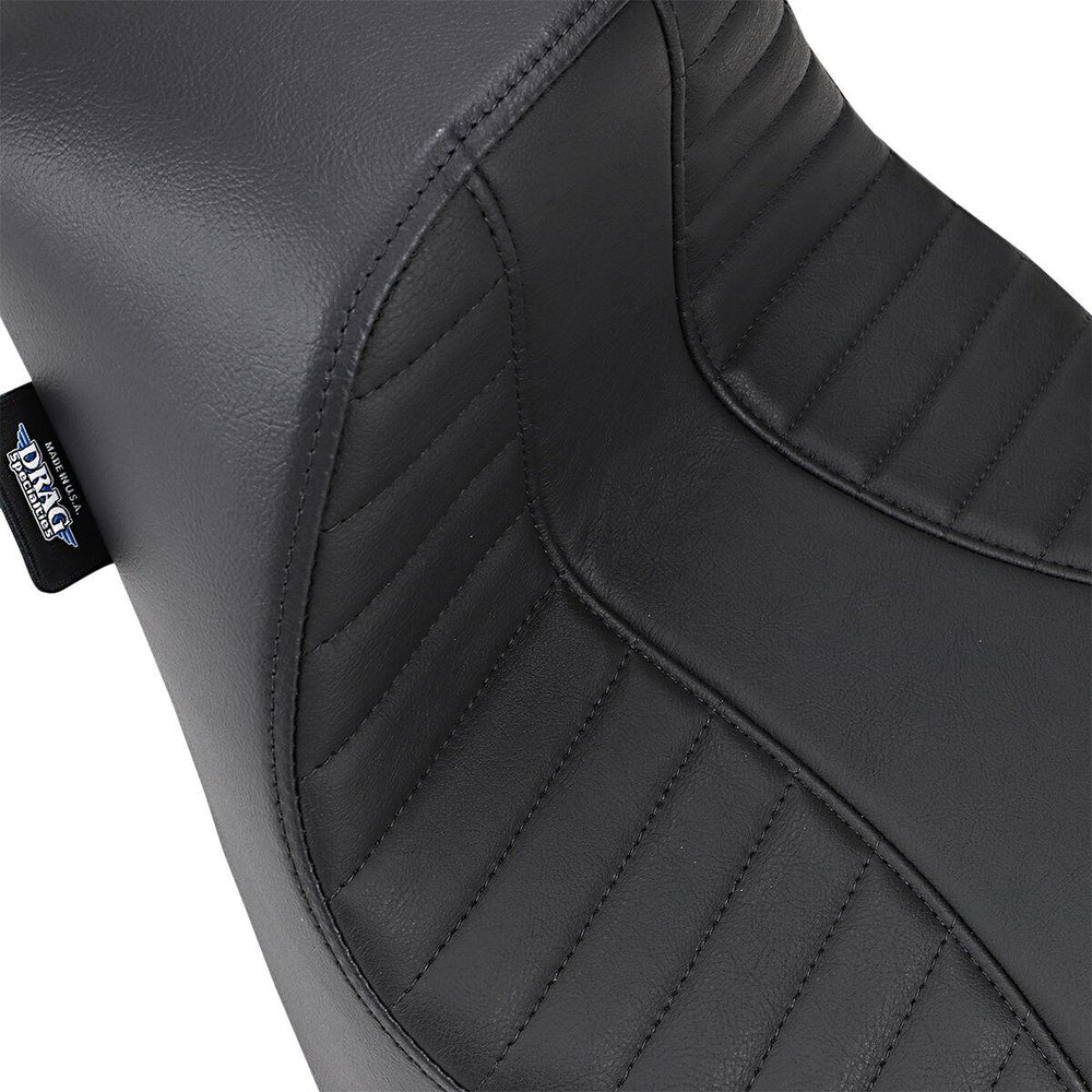 Drag Specialties EZ-On Solo Seat For Harley Davidson FLDE 1750 2018-2020 Scorpion Stitched - Black