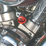 LA Choppers Bottle Cap Choke Cable Knob For Harley Davidson FLD 1690 2012-2013 - Chrome