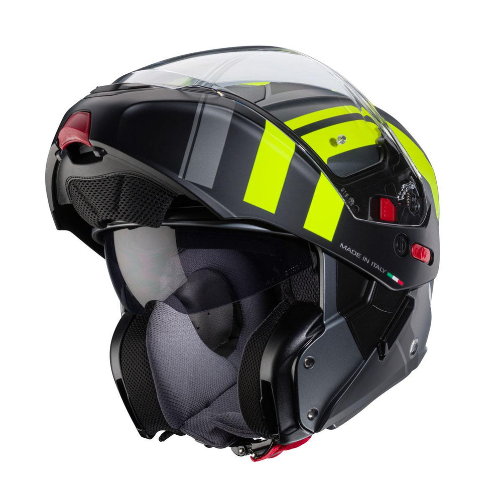 Caberg Horus X Road Matt Gun Metal Yellow Flou Black Helmet