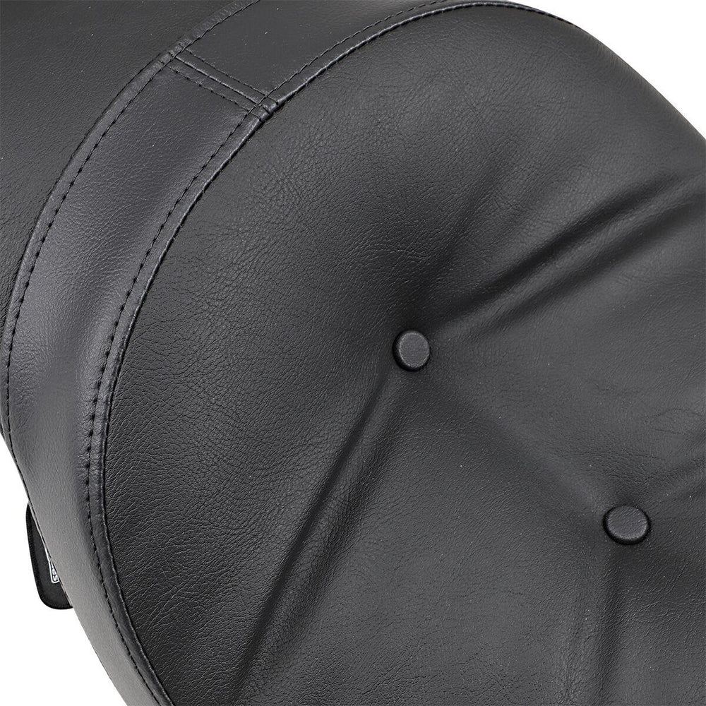 Drag Specialties Low-Profile Double Bucket 2 Up Vinyl Seat For Harley Davidson XL 1200 C 1996-2003 Pillow - Black