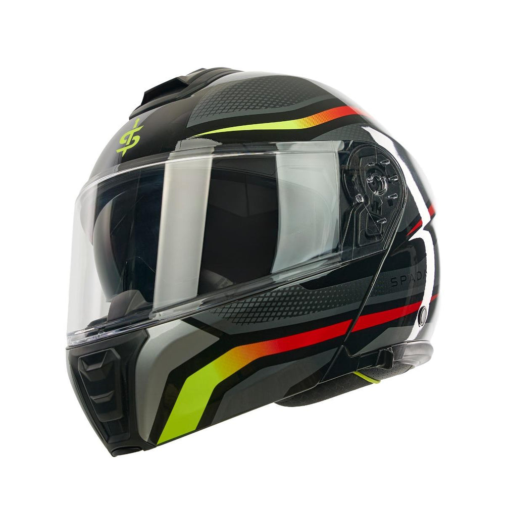 Spada Sirius Flip Front Motorcycle Helmet - Flow Orange
