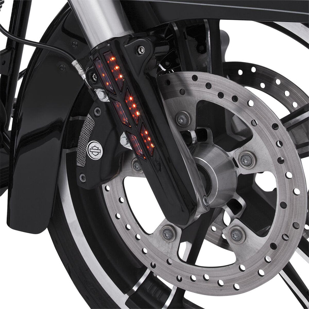 Ciro Forkini Lower Fork Leg Covers For Harley Davidson FLH 1868 ABS 2021 - Black
