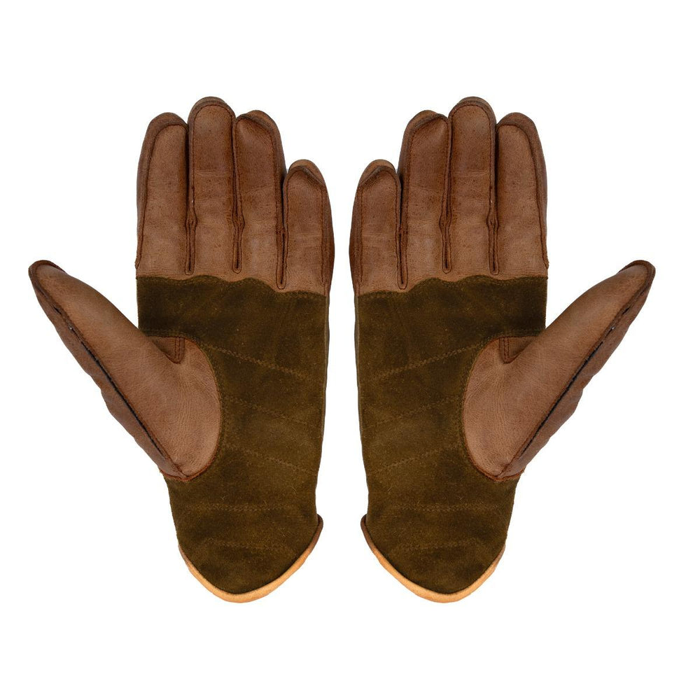 Spada Clutch Leather Motorcycle Gloves - Cognac Brown
