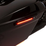 Ciro LED Saddlebag Hinge Covers For Harley Davidson FLH 1868 ABS 2021 - Black/Red