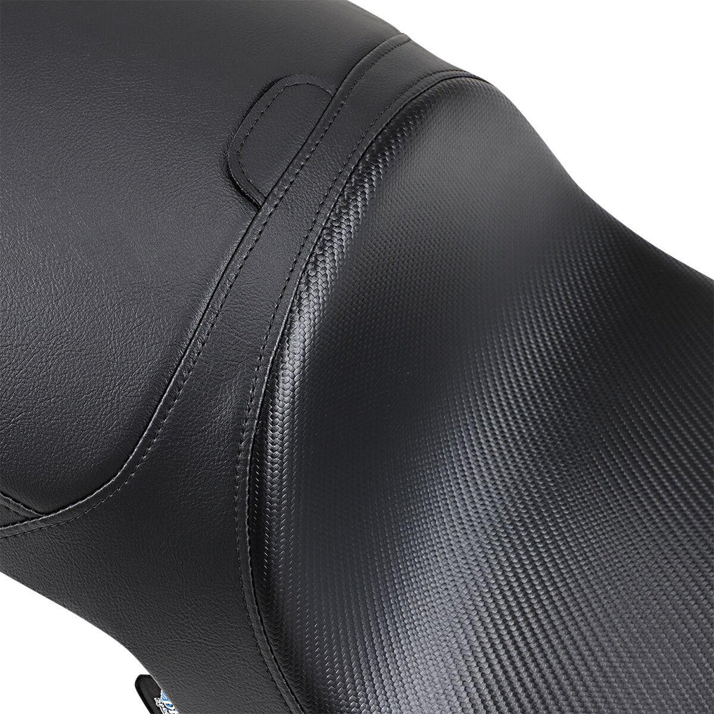Drag Specialties Predator Seat For Victory Hammer 100 2005-2010 Carbon Fibre Stitched - Black