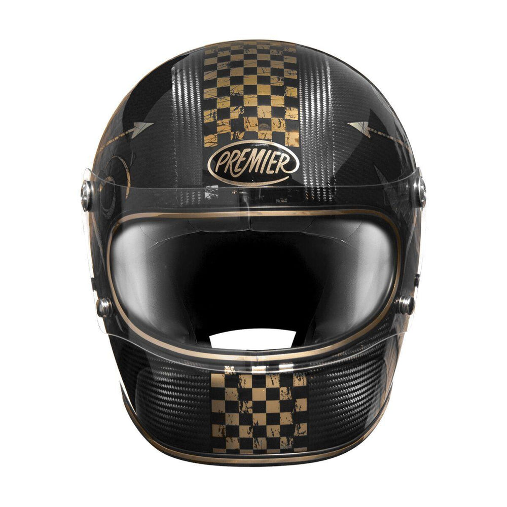 Premier Trophy Carbon Helmet - Black/Chrome/Gold