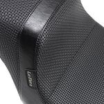 LE Pera Daytona 2 Up Seat For Harley Davidson FLFB 1750 ABS 2018-2020 Basketweave - Black
