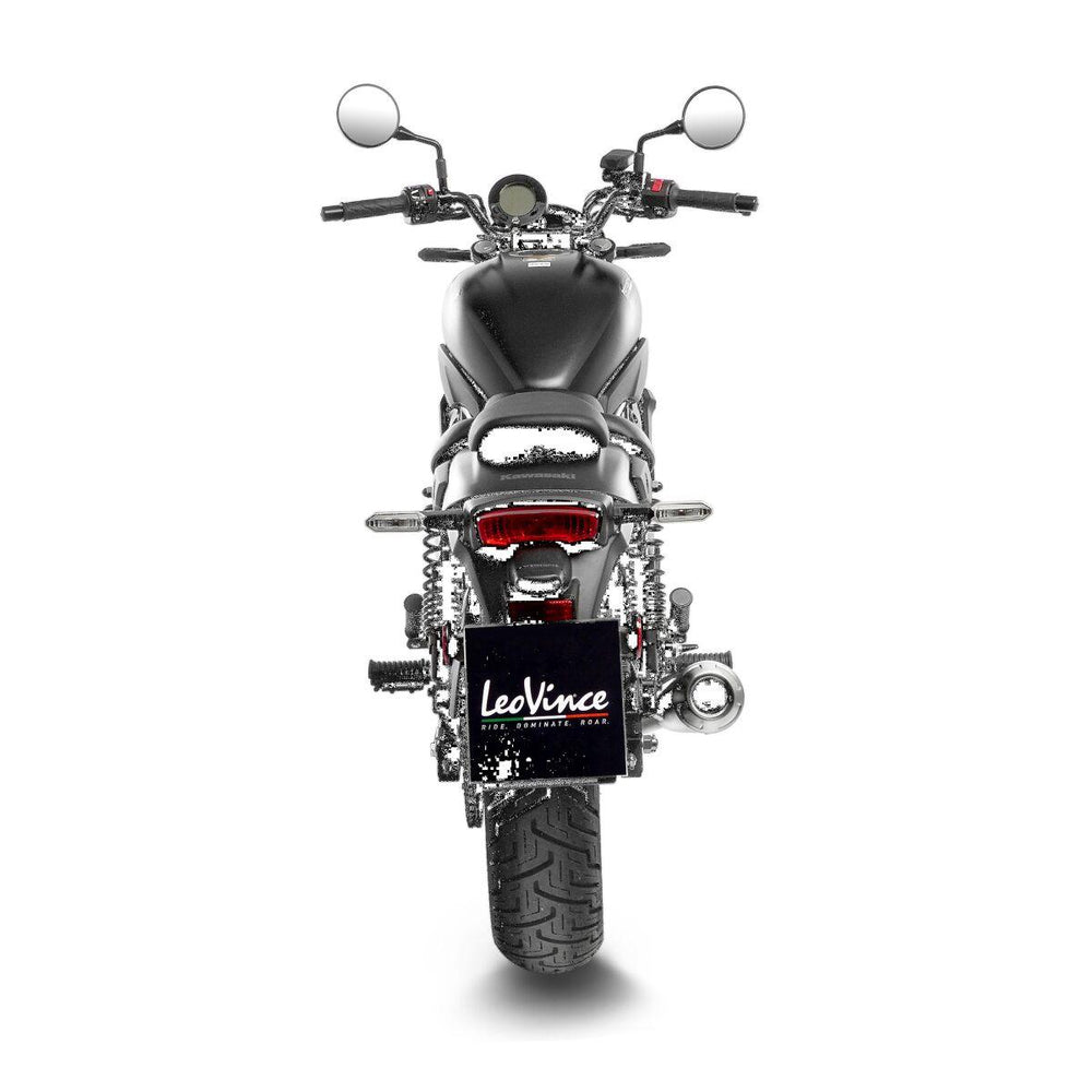 LeoVince LV Classic Racer Edition Silencer For Kawasaki Eliminator 500 2024 - Black