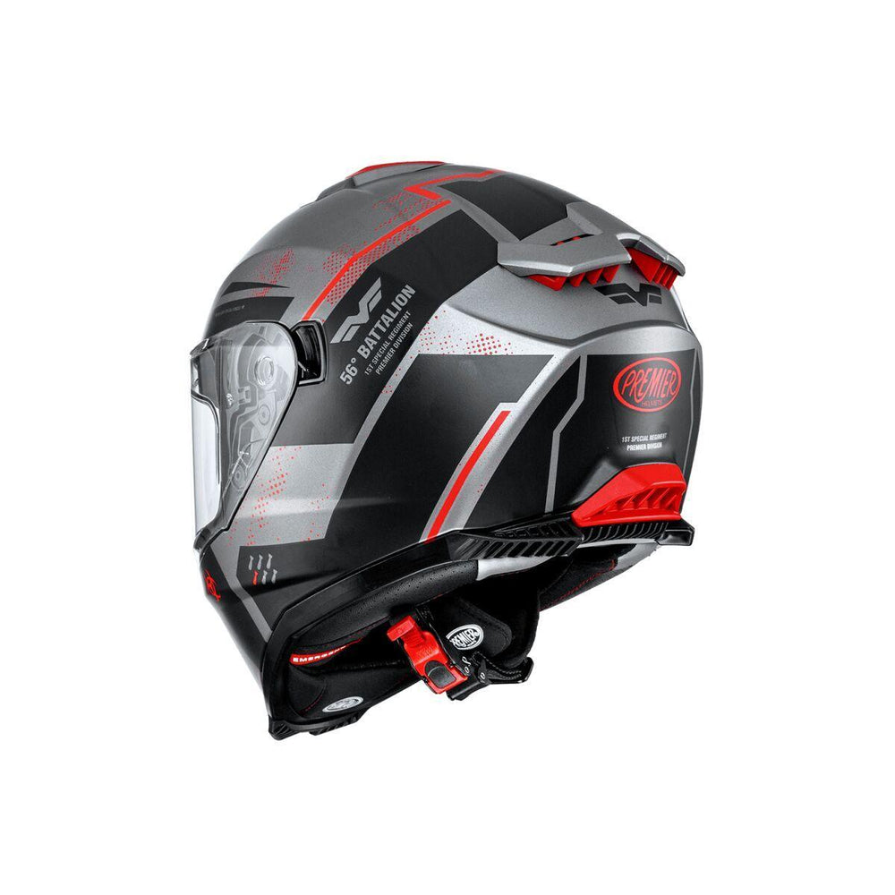 Premier Typhoon BA Helmet - Black/Grey/Red