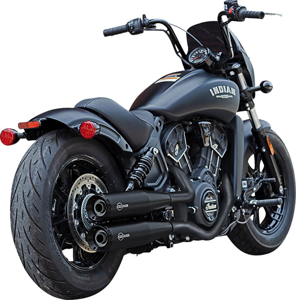 S&S Cycle Grand National Silencers For Indian Scout 60 2019-2022 - Guardian Black