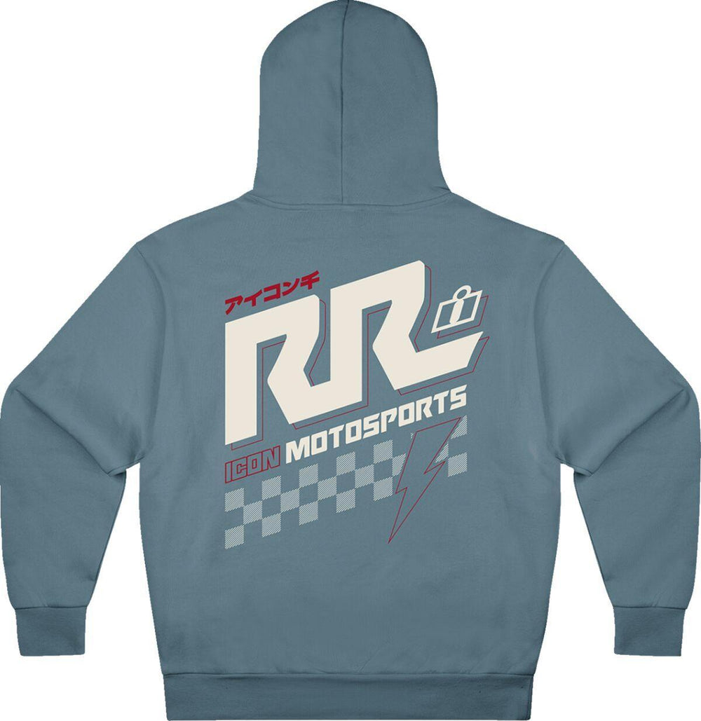 Icon Mens Adult Rizz Rizz Hoodie - Blue/Off-White