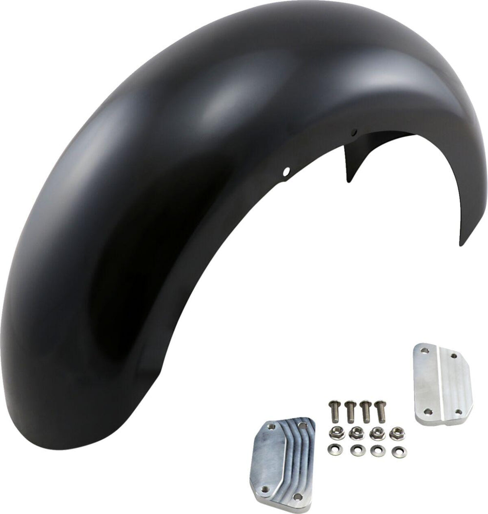Klock Werks Hugger Front Fender With Mounting Blocks For Harley Davidson FLFB1750 2018-2020 45.7 cm (18") - Black