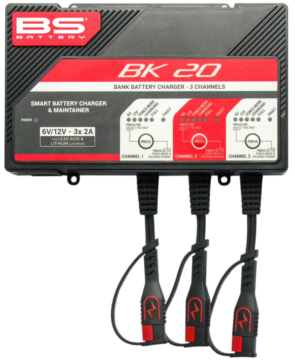 BS Battery Smart Bank Battery Charger & Maintainer With Reconditioning Function