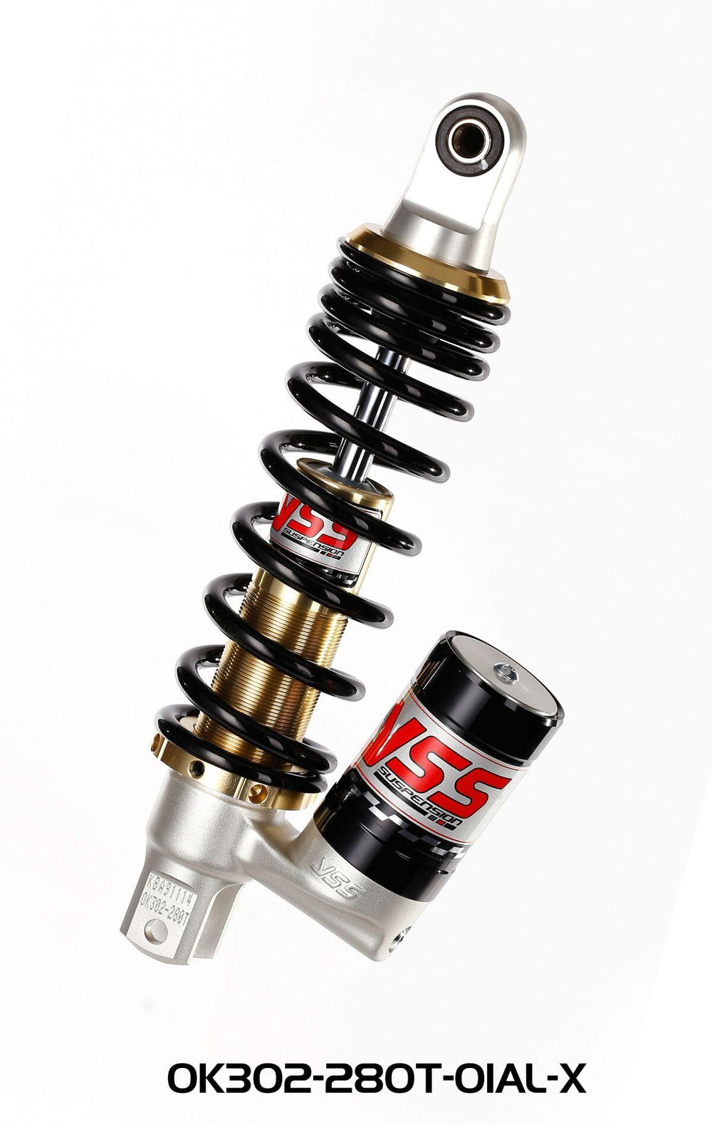 YSS Emulsion Gas Shock For Cpi Aragon 50 2007-2011 Rear - Black/Gold/Silver