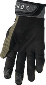 Thor Terrain Gloves - Army Green Black Charcoal