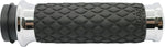 Avon Grips Contour Grips For Harley Davidson FLDE 1750 2018-2020 Diamond No Flange - Black Chrome