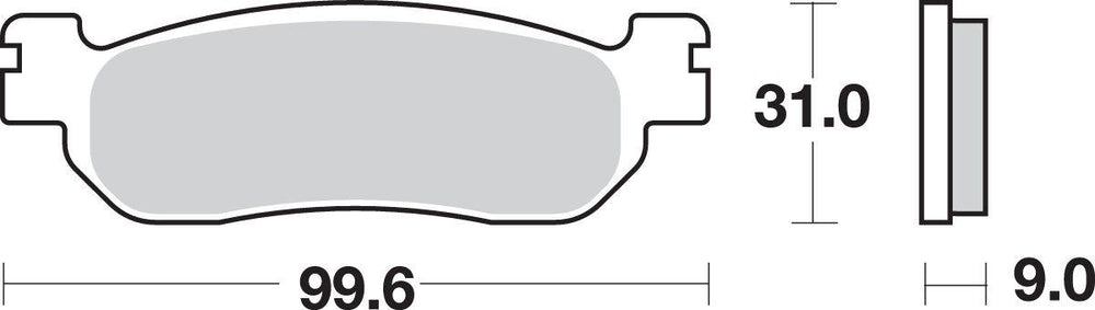SBS HF Street Ceramic Organic Front Brake Pads For Yamaha DT 175 2000