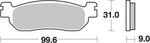 SBS MS Maxi Sintered Rear Brake Pads For Yamaha VP 250 2007-2009