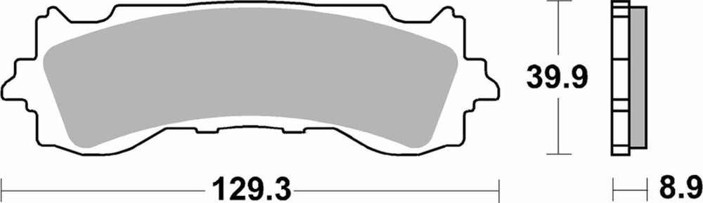 SBS Sintered Front Brake Pads For Honda GL 1800 Goldwing 2018-2021