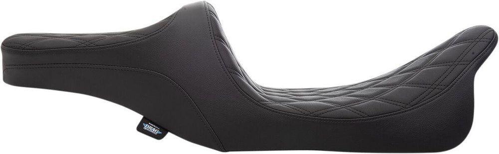 Drag Specialties Predator III 2 Up Seat For Harley Davidson FLHR 1340 1997-1998 - Black