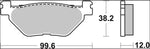 Brembo XS Prime Sintered Brake Pads For Yamaha XP 500 T-Max 2001-2003 Rear