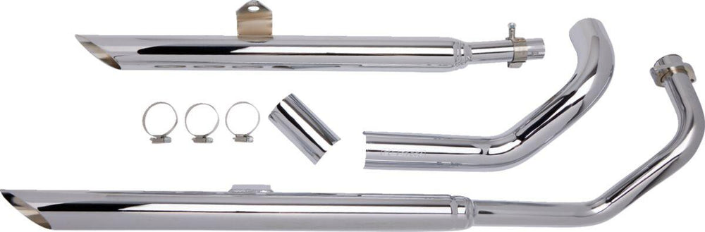 Cobra Drag Pipes Exhaust System For Yamaha XVS 650 1997-2015 - Chrome