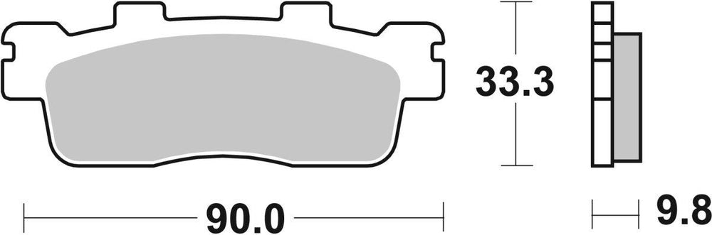 SBS HF Street Ceramic Organic Front Or Rear Brake Pads For Kymco Agility 300 2020