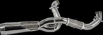 Trask 2 Into 1 Big Sexy Exhaust System For Harley Davidson FLH 1868 2021 - Brushed
