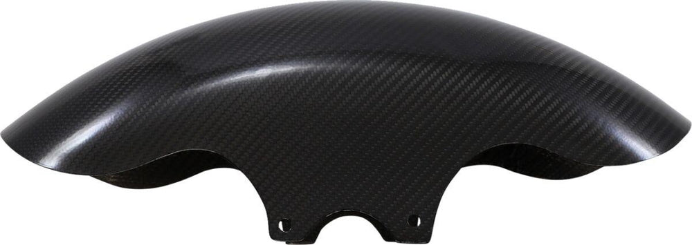 Slyfox Carbon Shorty Fender For Harley Davidson FLH 1868 ABS 2021 48.3 cm (19") Front - Black Gloss