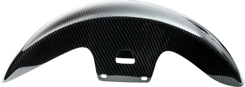 Slyfox Carbon Front Mid Length Fender For Harley Davidson FLD 1690 ABS 2014-2016 Front - Black/Carbon Fiber/Gloss