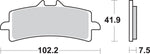 SBS HS Street Excel Sintered Front Brake Pads For Ducati 1098 2007-2008