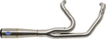 S&S Cycle 2 Into 1 Race Diamondback Exhaust System For Harley Davidson FLH 1868 2021 - Brushed
