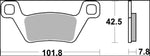 Brembo SD Prime Sintered Brake Pads For Kymco MXU 500 2X4 2009-2010 Front