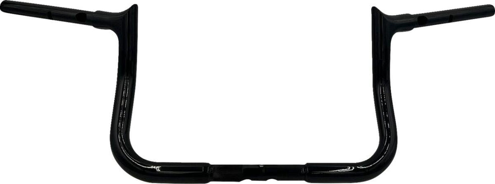 Fat Baggers Inc. 1-1 4" EZ Install Pointed Top Handlebar For Harley Davidson FLHX 1923 2024-2025 25.5 cm (10") - Black