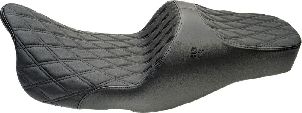 Slyfox Chariot Seat For Harley Davidson FLHX 1923 ABS 2024-2026 Black Logo/Double Diamond - Black