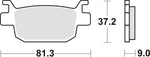 SBS Carbon Tech Organic Rear Brake Pads For Honda ADV 350 2022-2024